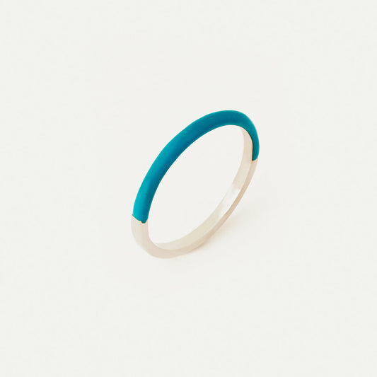 Bunter Halb-Emaille-Ring