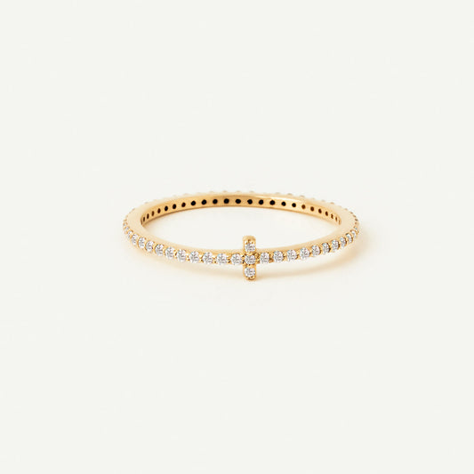 Diamant Kreuz Ewigkeit Ring
