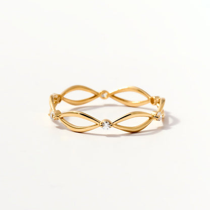 Diamant Stapelbarer Ewigkeitsring