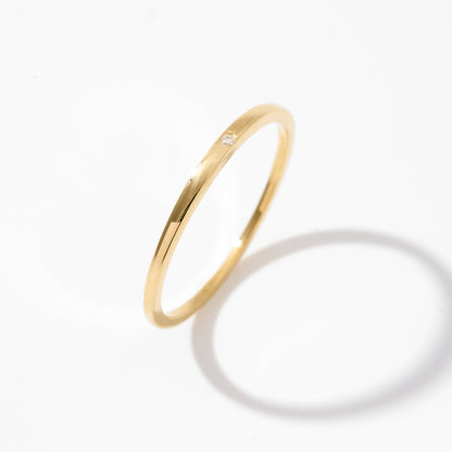 Diamant Schlanker Siegelring