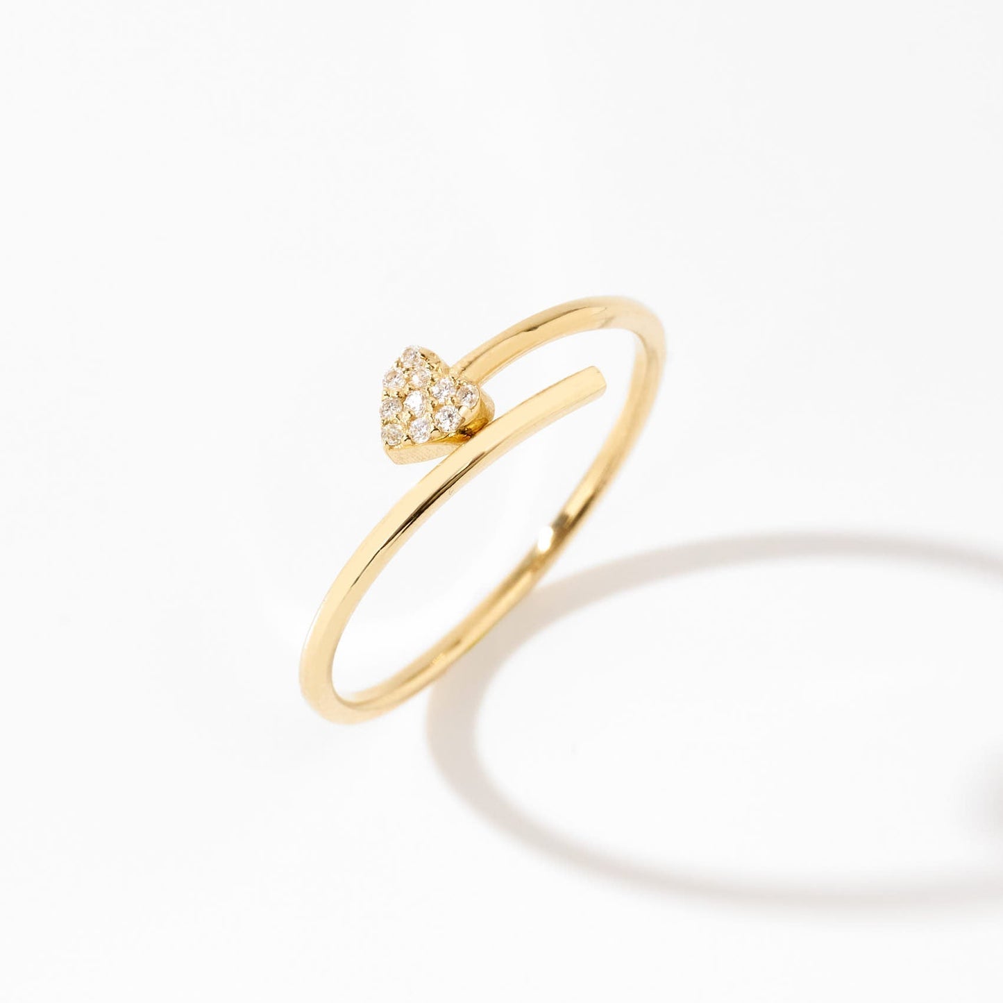 Mini Diamond Heart Ring