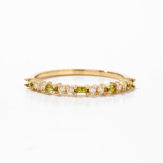 Baguette Halb Ewigkeit Ring