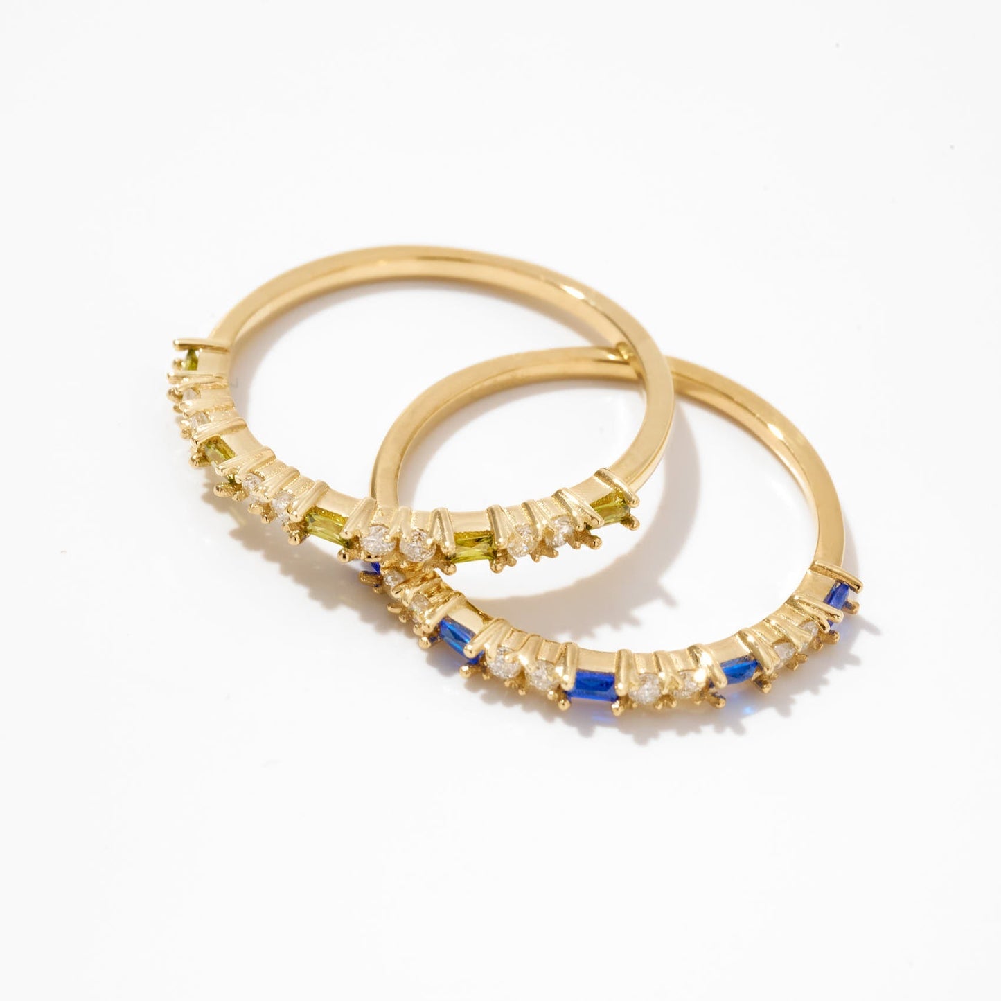Baguette Halb Ewigkeit Ring
