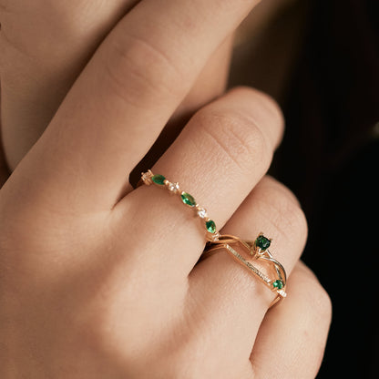 Marquise Half Eternity Ring