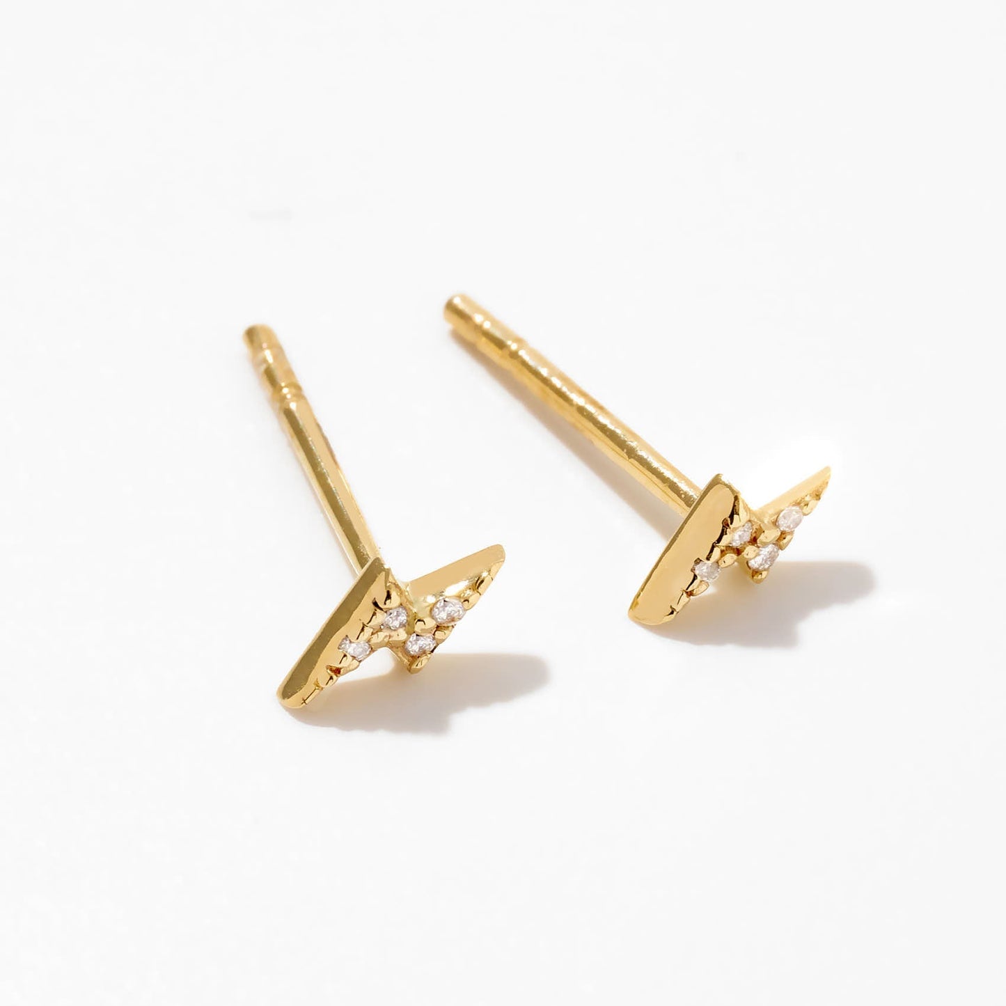 Diamant Blitz Bolzen Ohrstecker