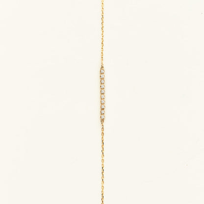 Lünettenbesetztes Diamant-Barrenarmband