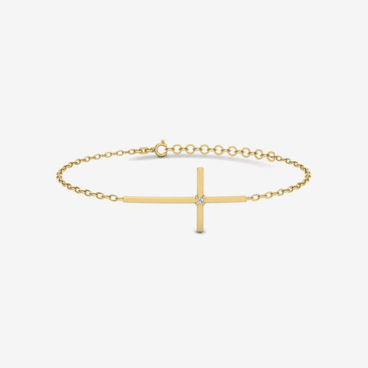 Diamant-Kreuz-Armband