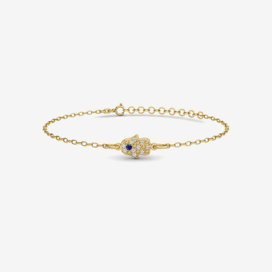 Diamant-Pave-Hamasa-Armband
