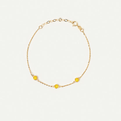 November Birthstone Station Armband