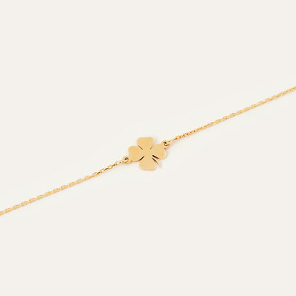 Vierblättriges Kleeblatt-Armband