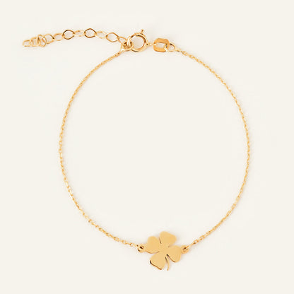 Vierblättriges Kleeblatt-Armband