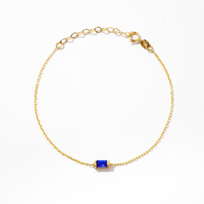 Baguette Geburtsstein Armband