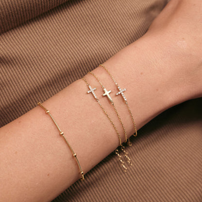 Cross Charm Armband
