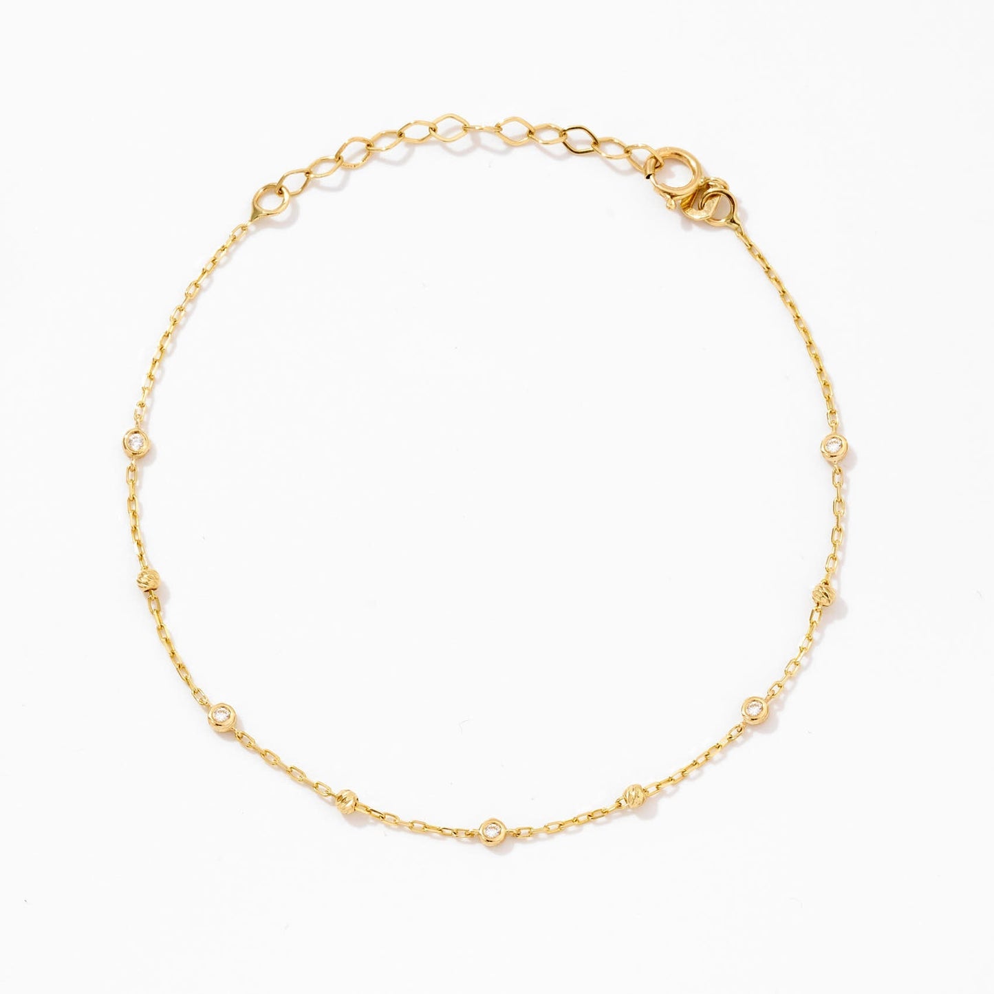 Diamanten und Perlen Yard Drop Armband