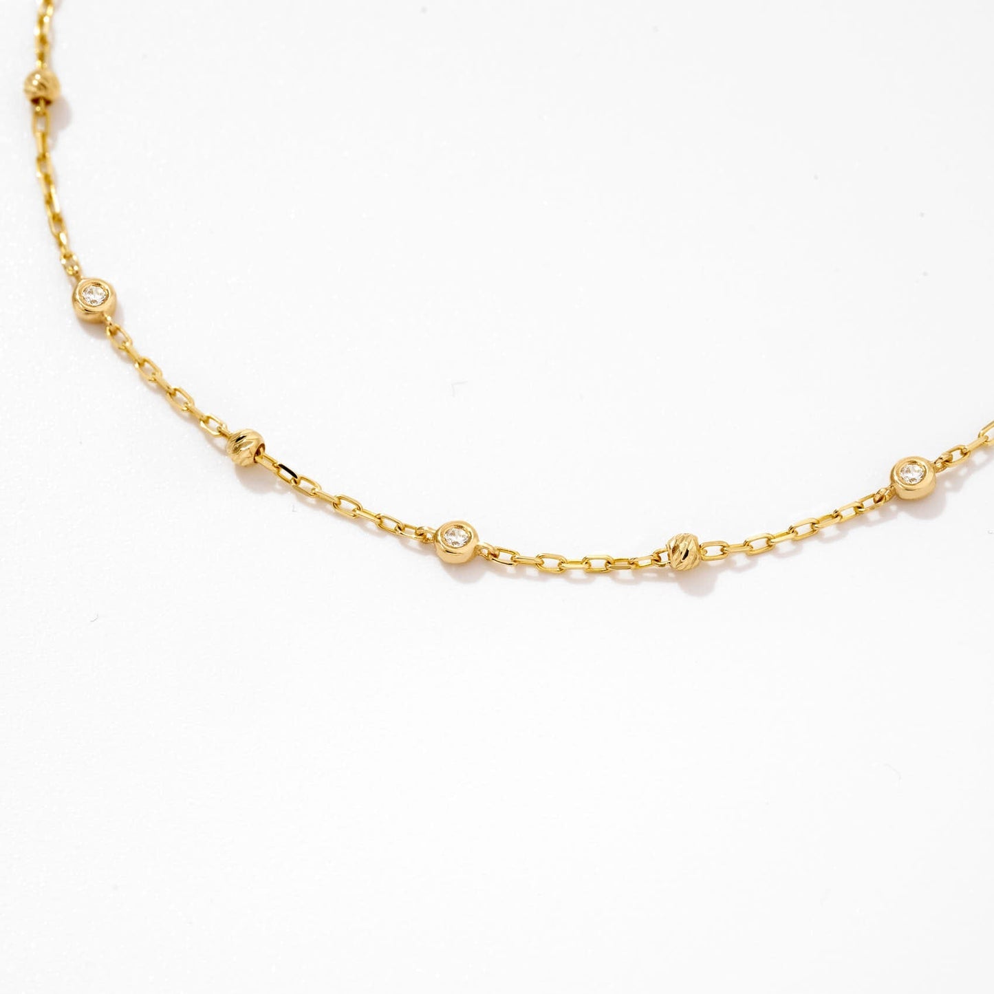 Diamanten und Perlen Yard Drop Armband