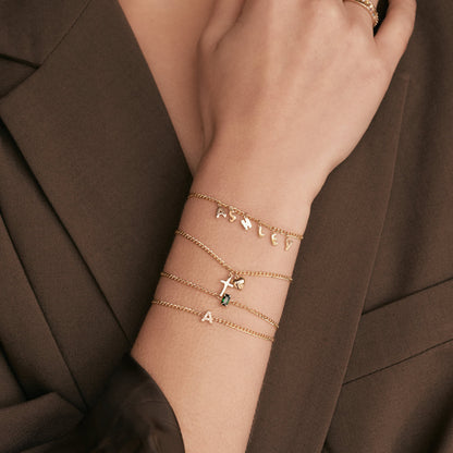 Diamant Initialarmband