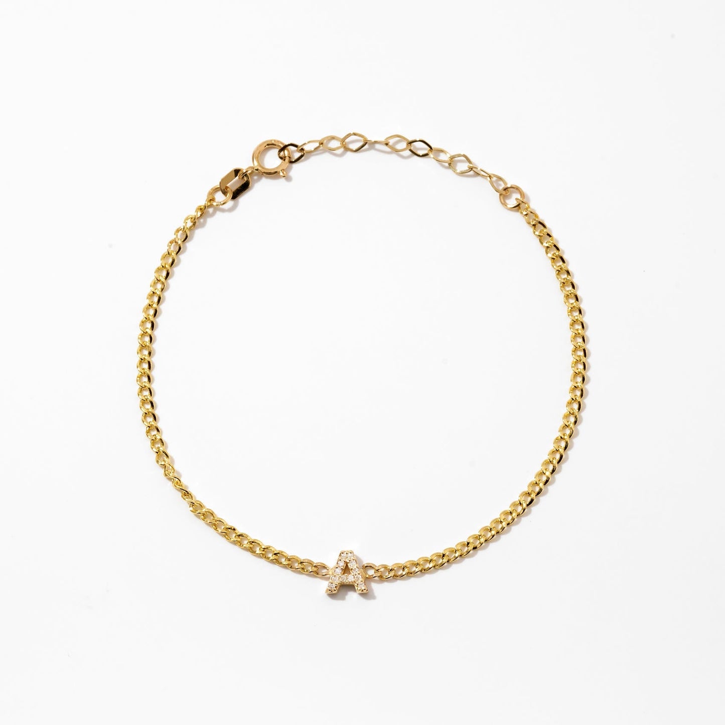Diamant Initialarmband