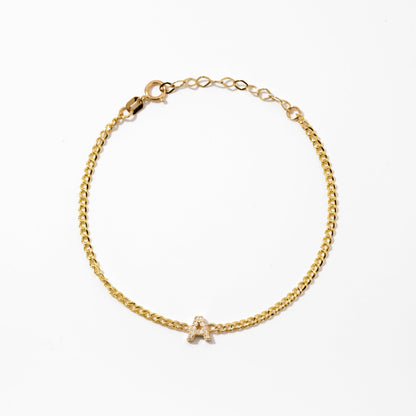 Diamant Initialarmband