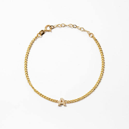 Diamant Initialarmband