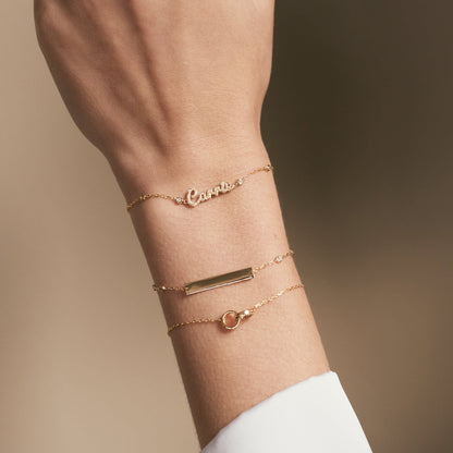 Diamant Carrie Namensarmband
