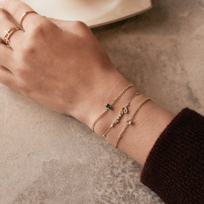 Diamant Carrie Namensarmband