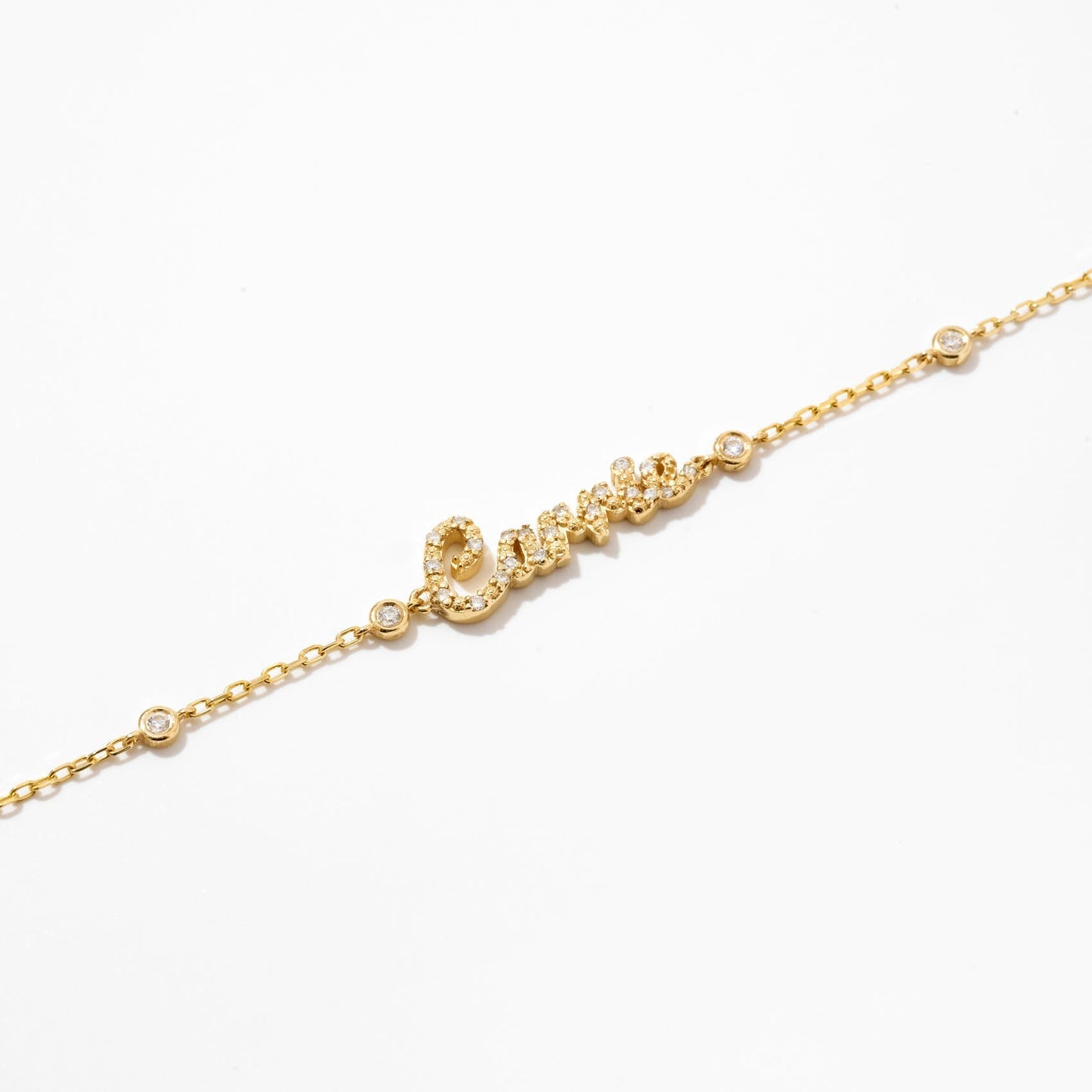 Diamant Carrie Namensarmband