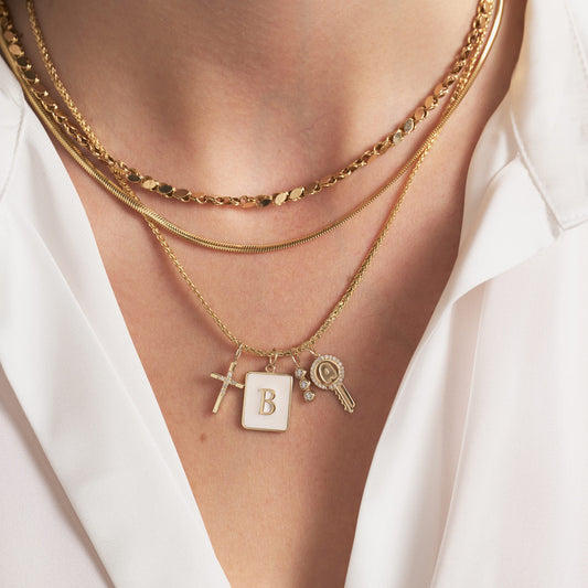 Charm mit drei Diamanten