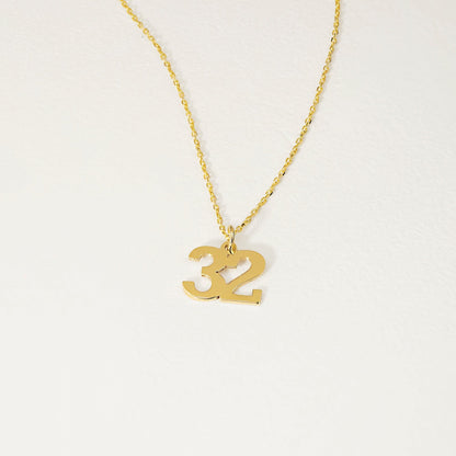 Individual number collar in 585 gold