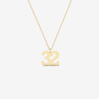 Individual number collar in 585 gold