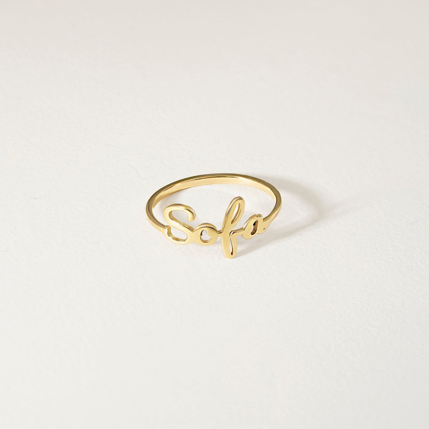 Personalisierter Namensschild-Ring