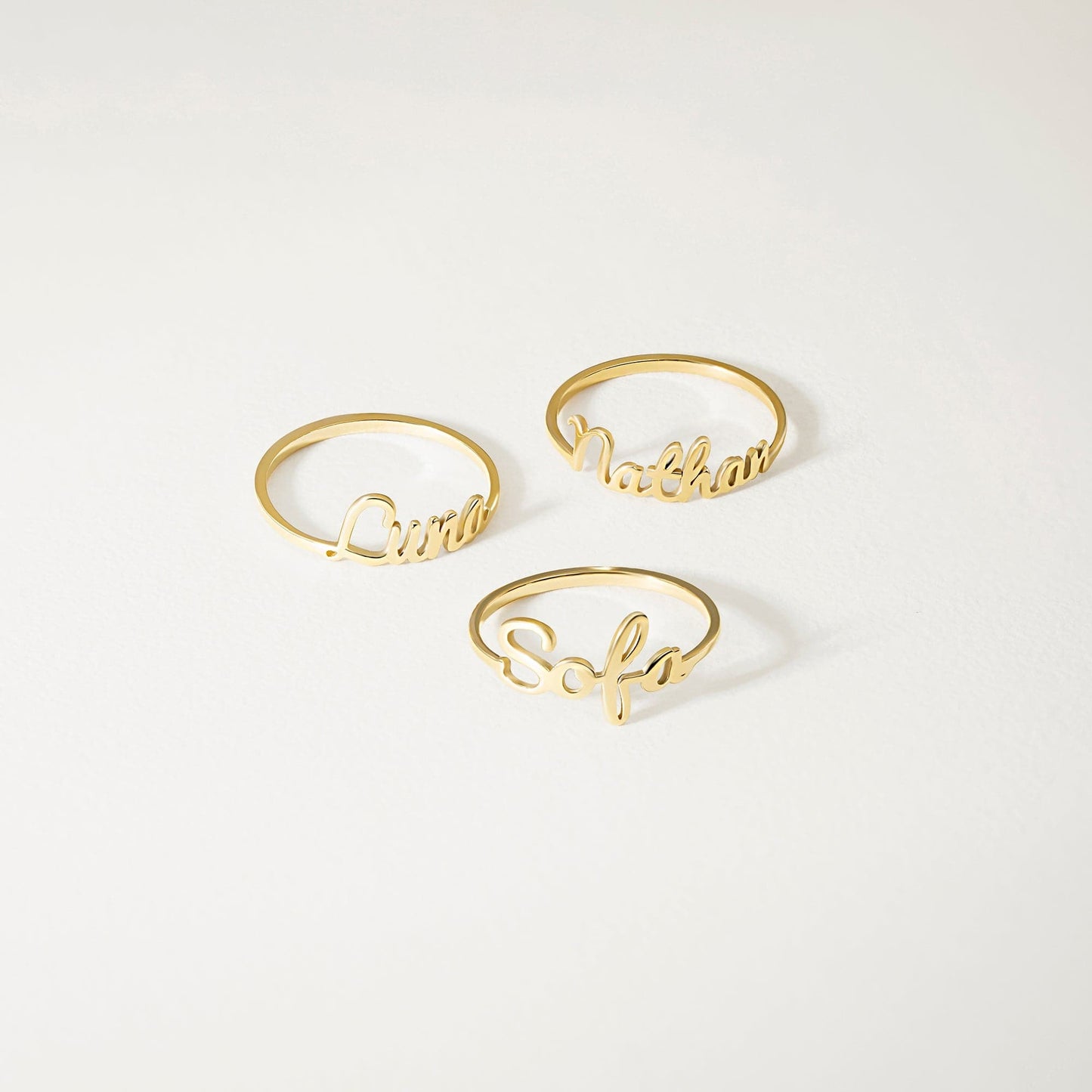 Personalisierter Namensschild-Ring