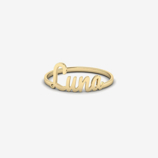 Personalisierter Namensschild-Ring