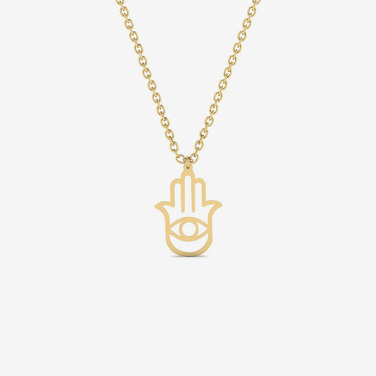 Hamsa Hand Evil Eye Halskette