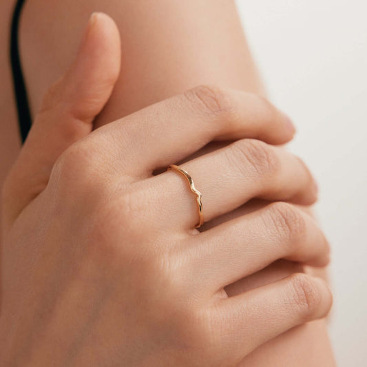 Wave Band Ring