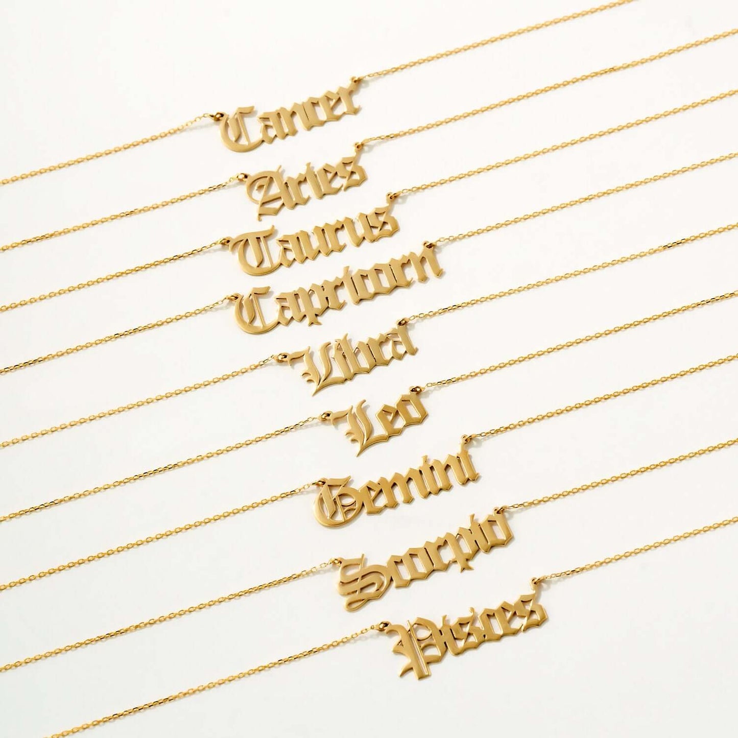 Zodiac Astrologie Namenskette
