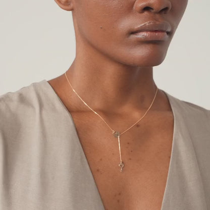 Ovale Muster Halskette - Gelin Diamant