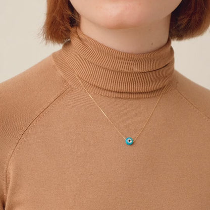 Collier Opale Evil Eye en or massif 585