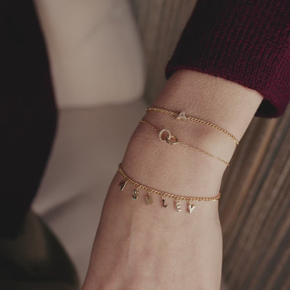 Diamant Initialarmband