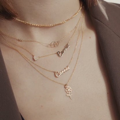 Diamant Carrie Namenskette