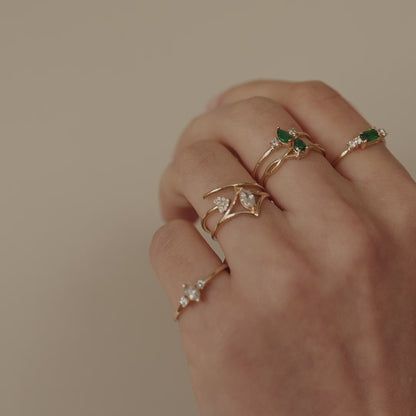 Mini Diamond Heart Ring