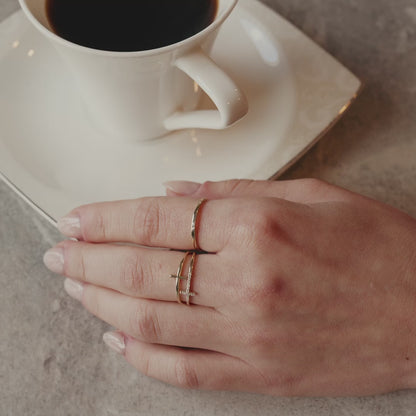 Diamant Schlanker Siegelring
